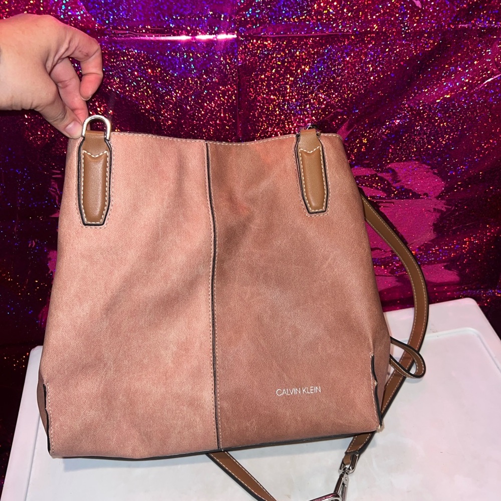 Calvin Klein Two Toned Shoulder Bag